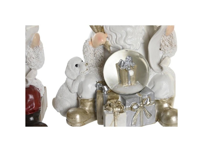 Коледна Украса DKD Home Decor Смола (2 броя) (14 x 12 x 14 cm)