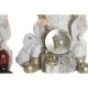 Коледна Украса DKD Home Decor Смола (2 броя) (14 x 12 x 14 cm)