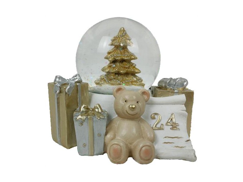 Коледна Украса DKD Home Decor Смола Мечка (11 x 9 x 9 cm) (2 броя)