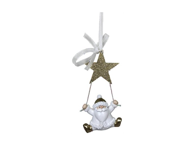 Коледна Украса DKD Home Decor Смола Дядо Коледа (6,5 x 4 x 13,5 cm) (6 броя)