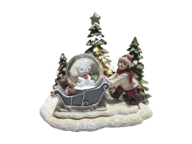 Коледна Украса DKD Home Decor Смола (16 x 12,5 x 14,5 cm) (2 броя) Коледна Украса DKD Home Decor Смола (16 x 12,5 x 14,5 cm) (2 броя)