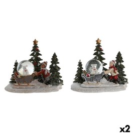 Коледна Украса DKD Home Decor Смола (16 x 12,5 x 14,5 cm) (2 броя)