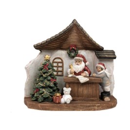 Коледна Украса DKD Home Decor Смола Дядо Коледа (19 x 9,5 x 18 cm) (2 броя)
