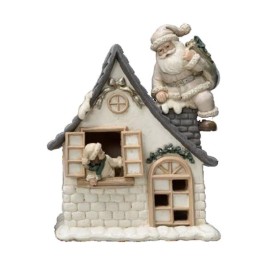 Коледна Украса DKD Home Decor Смола (16 x 8 x 18,5 cm) (2 броя)