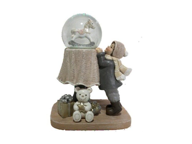 Коледна Украса DKD Home Decor Смола (12,5 x 9,5 x 16 cm) (2 броя)