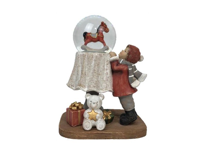 Коледна Украса DKD Home Decor Смола (12,5 x 9,5 x 16 cm) (2 броя)
