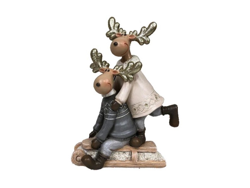 Коледна Украса DKD Home Decor Смола Царица (13 x 6 x 18 cm) (4 броя)