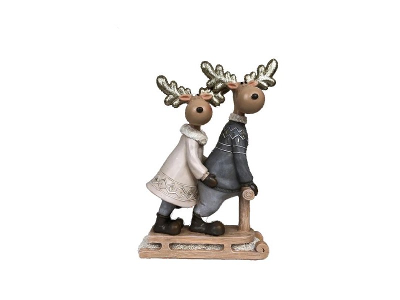 Коледна Украса DKD Home Decor Смола Царица (13 x 6 x 18 cm) (4 броя)
