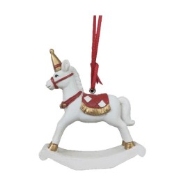 Коледна Украса DKD Home Decor Кон Смола (14 x 3,5 x 14 cm) (2 броя)