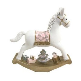 Коледна Украса DKD Home Decor Кон Смола (14 x 3,5 x 14 cm) (2 броя)