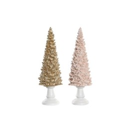 Коледна Украса DKD Home Decor Дърво Смола (10,5 x 10,5 x 32 cm) (2 броя)
