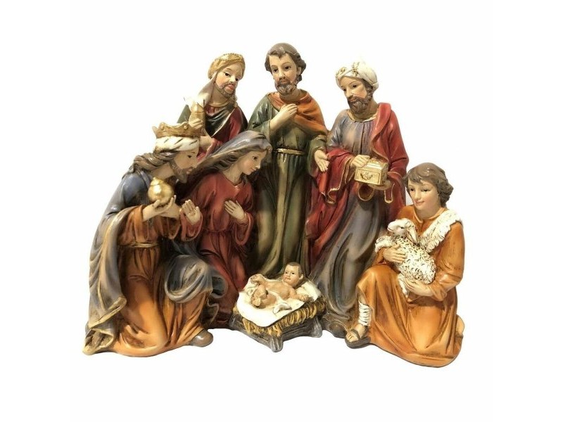 Рождествена Коледна Сцена DKD Home Decor Смола (23 x 12,5 x 19,5 cm) (2 броя) Рождествена Коледна Сцена DKD Home Decor Смола (23 x 12,5 x 19,5 cm) (2 броя)
