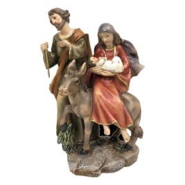 Рождествена Коледна Сцена DKD Home Decor Смола (2 броя) (12 x 12 x 21 cm)