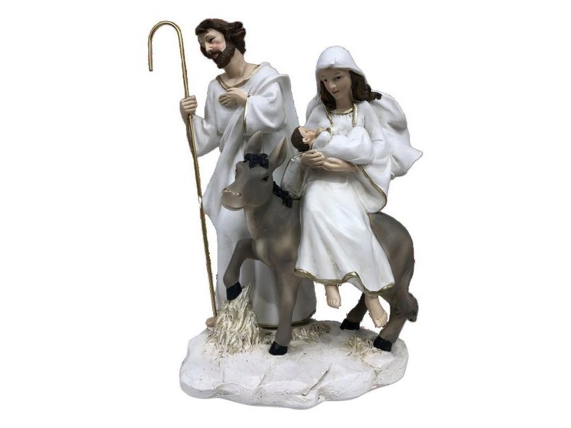 Рождествена Коледна Сцена DKD Home Decor Смола (2 броя) (12 x 12 x 21 cm)