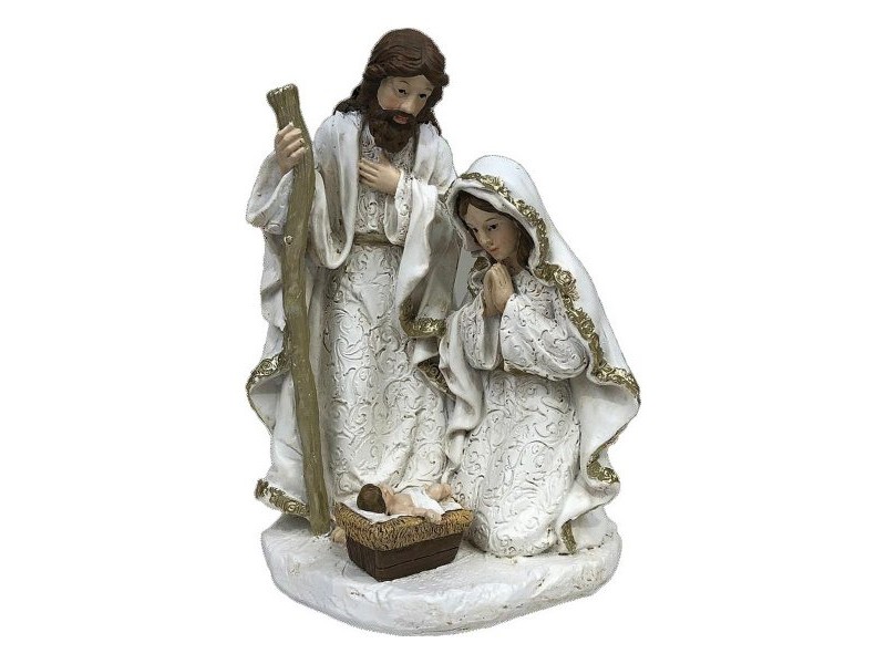 Рождествена Коледна Сцена DKD Home Decor Смола (2 броя) (12 x 10 x 19 cm)