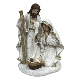 Рождествена Коледна Сцена DKD Home Decor Смола (2 броя) (12 x 10 x 19 cm)
