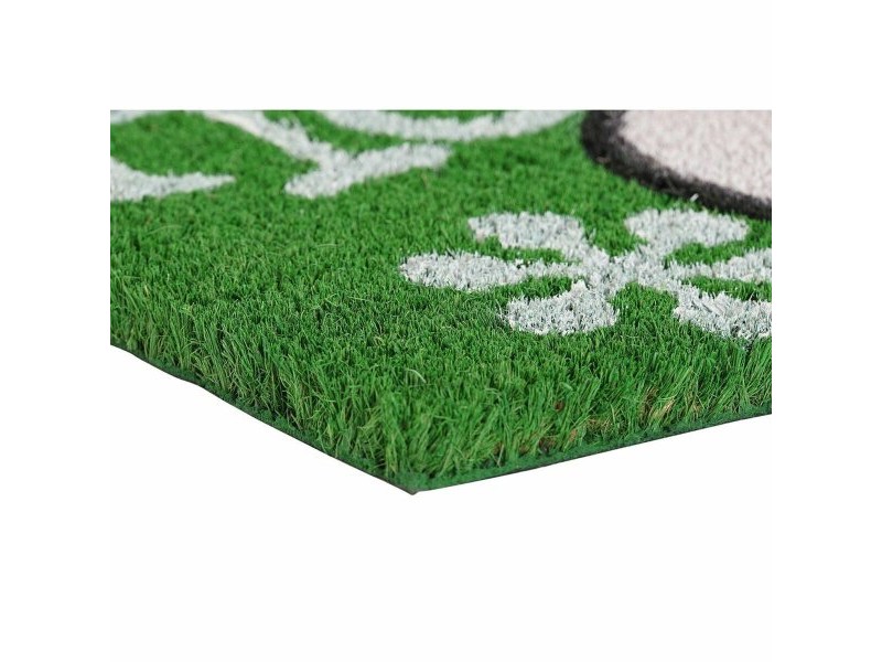 Изтривалка за Врата DKD Home Decor Коледа PVC Дядо Коледа Кокосови влакна (60 x 40 x 1,5 cm) (2 броя)