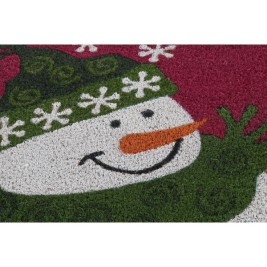 Изтривалка за Врата DKD Home Decor Коледа PVC Кокосови влакна (60 x 40 x 1,5 cm) (2 броя)