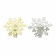 Пръстен за Салфетки DKD Home Decor Комплект Метал Снежинки (5 x 5 x 17 cm) (2 броя)