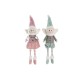 Декоративна фигурка DKD Home Decor Коледа Фея полиестер Ангел (15 x 10 x 53 cm) (2 броя)