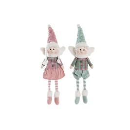 Декоративна фигурка DKD Home Decor Коледа Фея полиестер Ангел (15 x 10 x 53 cm) (2 броя)