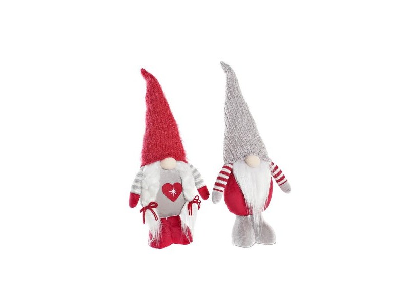 Декоративна фигурка DKD Home Decor Коледа Гном полиестер (20 x 9 x 50 cm) (2 броя)