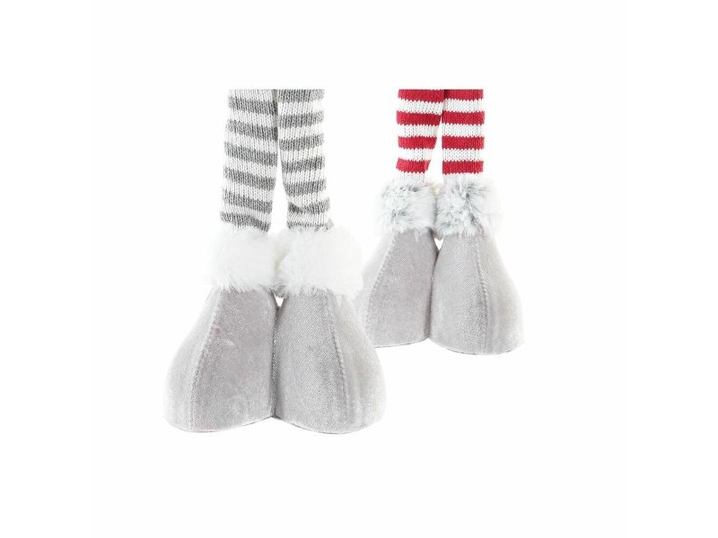 Декоративна фигурка DKD Home Decor Коледа Кукла полиестер (17 x 9 x 79 cm) (2 броя)