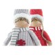 Декоративна фигурка DKD Home Decor Коледа Кукла полиестер (17 x 9 x 79 cm) (2 броя)