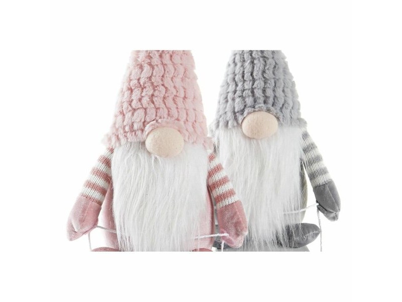 Декоративна фигурка DKD Home Decor Коледа Гном полиестер (15 x 25 x 35 cm) (2 броя)