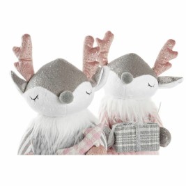 Декоративна фигурка DKD Home Decor Коледа полиестер Елен (14 x 17 x 28 cm) (2 броя)