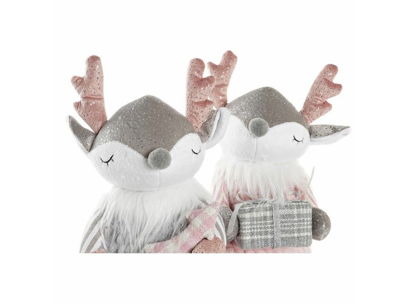 Декоративна фигурка DKD Home Decor Коледа полиестер Елен (14 x 17 x 28 cm) (2 броя)