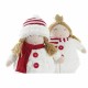 Декоративна фигурка DKD Home Decor Коледа Кукла полиестер Момичета (17 x 11 x 28 cm) (2 броя)