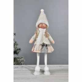 Декоративна фигурка DKD Home Decor Коледа Кукла полиестер Момичета (15 x 9 x 43 cm) (2 броя)