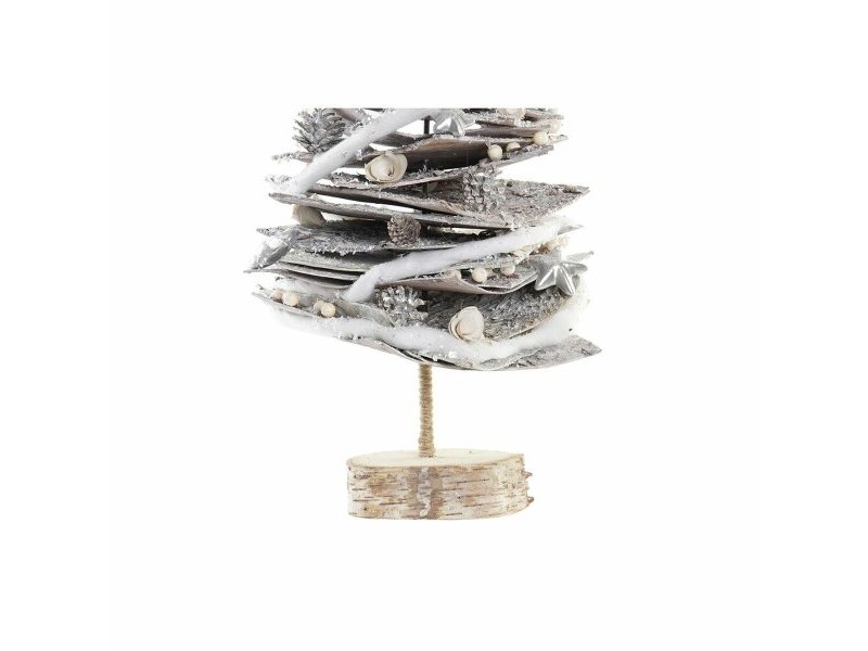 Коледно дърво DKD Home Decor Естествен Бреза Снежен 34 x 34 x 102 cm