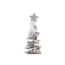 Коледно дърво DKD Home Decor Естествен Бреза Снежен 34 x 34 x 102 cm