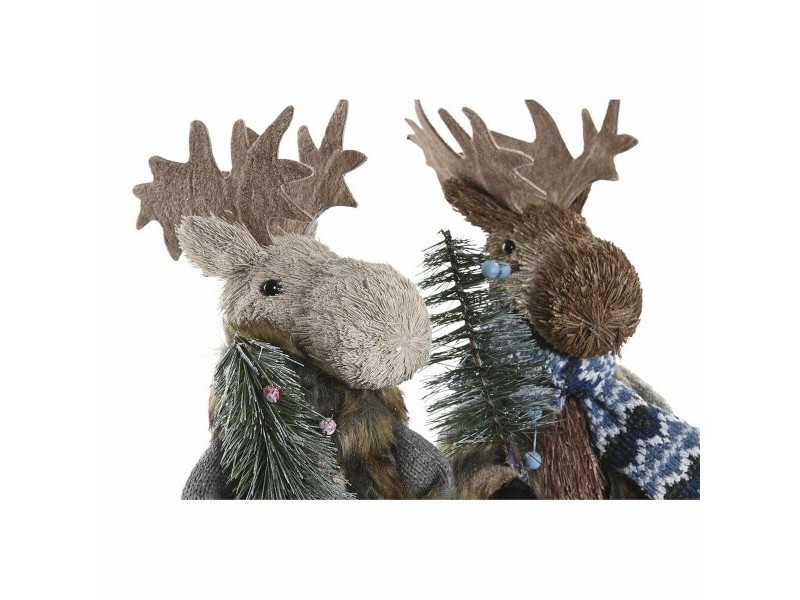 Декоративна фигурка DKD Home Decor Коледа Царица Естествен полистирен (15 x 16 x 35 cm) (2 броя)