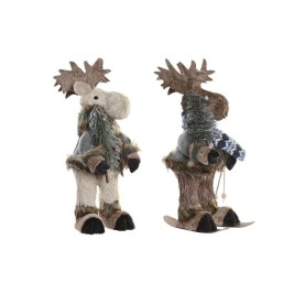 Декоративна фигурка DKD Home Decor Коледа Царица Естествен полистирен (15 x 16 x 35 cm) (2 броя)