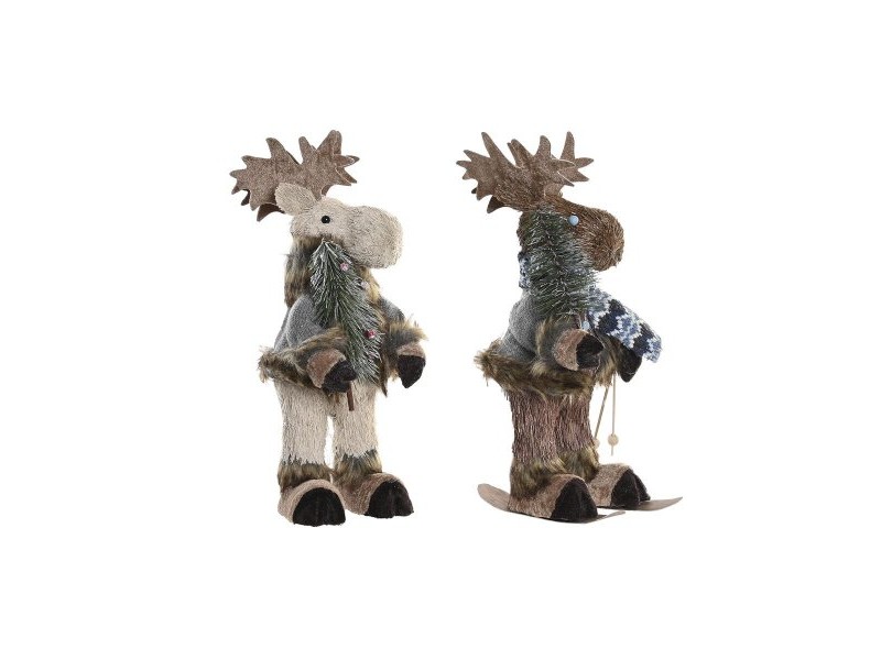 Декоративна фигурка DKD Home Decor Коледа Царица Естествен полистирен (15 x 16 x 35 cm) (2 броя)