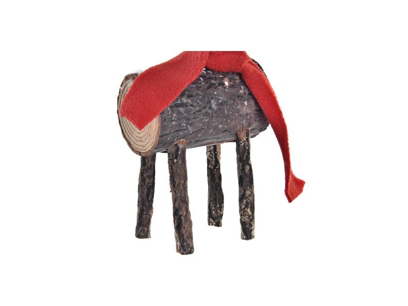 Декоративна фигурка DKD Home Decor Коледа Пурпурин Царица Бреза (10 x 9 x 23 cm) (2 броя)