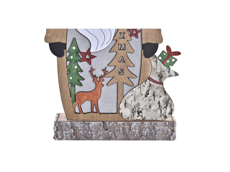 Ярка декорация DKD Home Decor Коледа (18 x 7 x 40,5 cm) (3 броя)