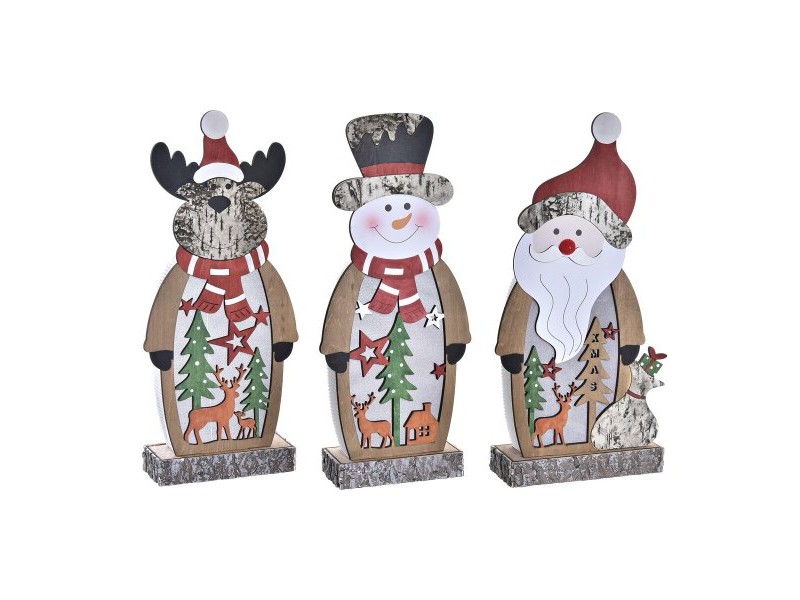 Ярка декорация DKD Home Decor Коледа (18 x 7 x 40,5 cm) (3 броя)