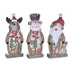 Ярка декорация DKD Home Decor Коледа (18 x 7 x 40,5 cm) (3 броя)