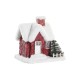 Къща за Кукли DKD Home Decor Бял Червен 17 x 16,5 x 17 cm (2 броя)