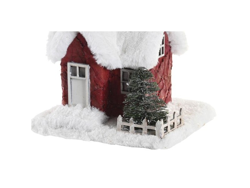 Къща за Кукли DKD Home Decor Бял Червен 17 x 16,5 x 17 cm (2 броя)