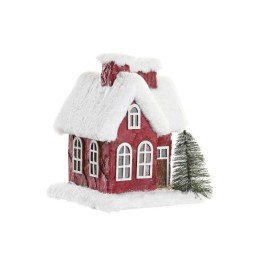 Къща за Кукли DKD Home Decor Бял Червен 17 x 16,5 x 17 cm (2 броя)