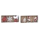 Комплект Коледни Декорации DKD Home Decor Дървен MDF (21 x 7,7 x 1,5 cm) (2 броя)