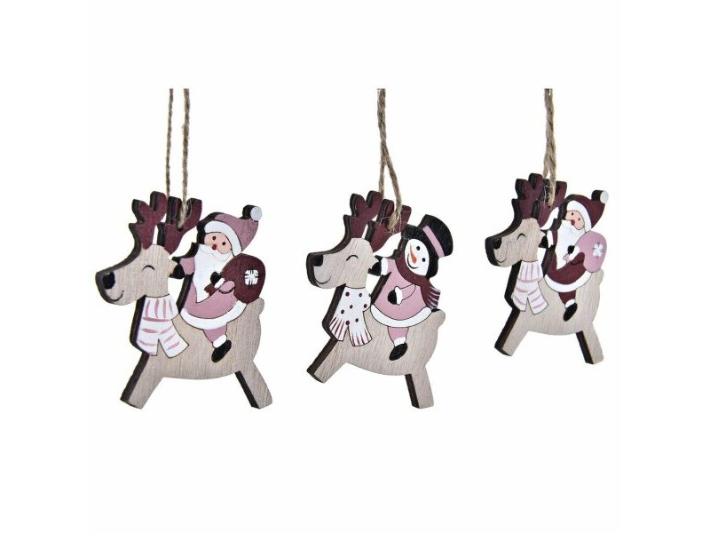 Комплект Коледни Декорации DKD Home Decor Дървен MDF (21 x 8,2 x 1,5 cm) (8 cm) (2 броя) Комплект Коледни Декорации DKD Home Decor Дървен MDF (21 x 8,2 x 1,5 cm) (8 cm) (2 броя)