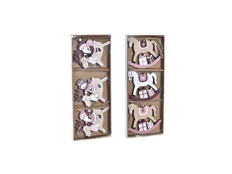 Комплект Коледни Декорации DKD Home Decor Дървен MDF (21 x 8,2 x 1,5 cm) (8 cm) (2 броя) Комплект Коледни Декорации DKD Home Decor Дървен MDF (21 x 8,2 x 1,5 cm) (8 cm) (2 броя)