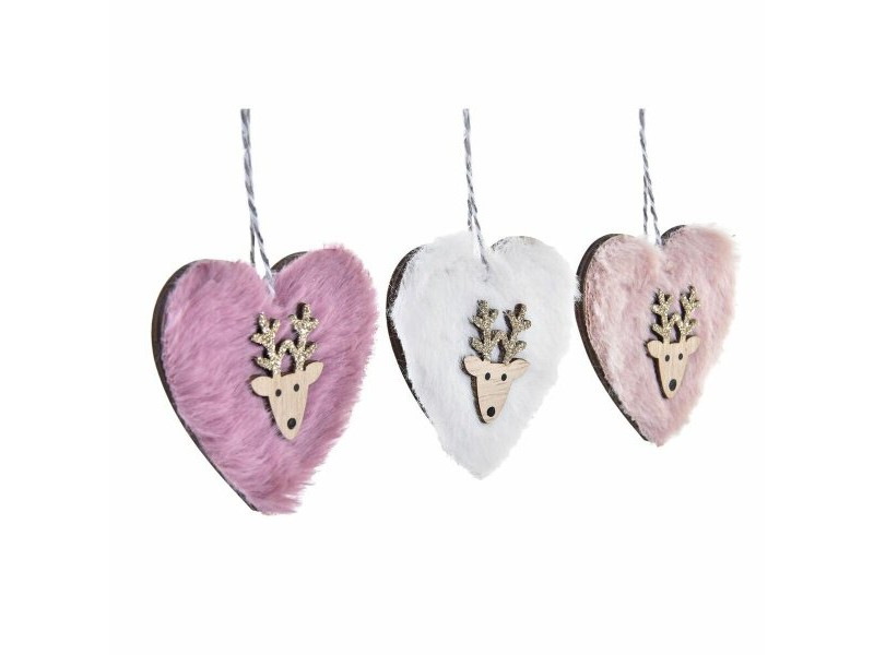 Комплект Коледни Декорации DKD Home Decor полиестер (22 x 8 x 1 cm) (3 броя)