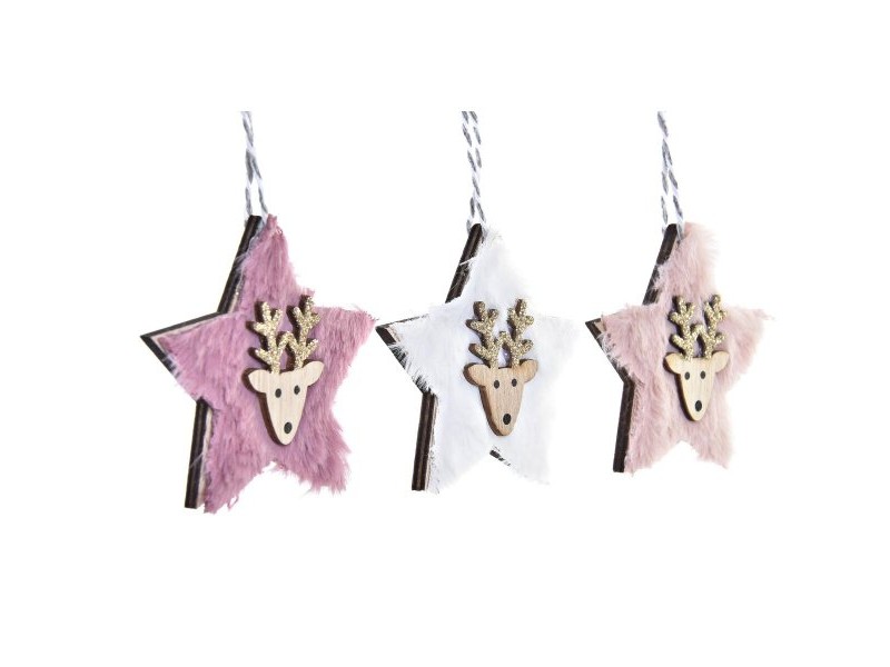 Комплект Коледни Декорации DKD Home Decor полиестер (22 x 8 x 1 cm) (3 броя)